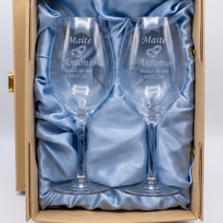 2 Copas de vino Zwiesel 47cl con estuche 60€