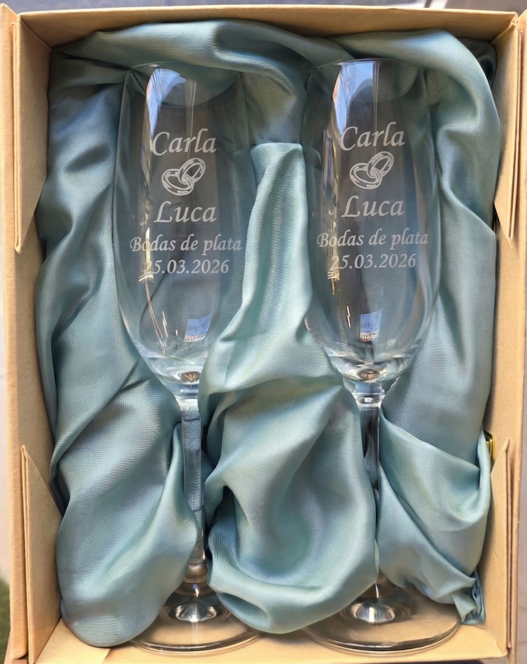 copas de cava grabadas con estuche de lujo copas macar zwiesel grabadas a laser de ultima generacion